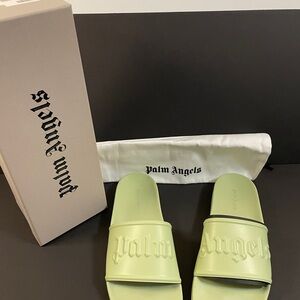 Palm Angels Mint Green Slides size 8.5 Men 42 Euro - New with box